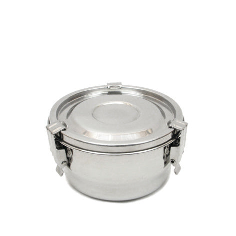 Stainless Steel Airtight Watertight Food Storage Container - 10 cm / 4 in