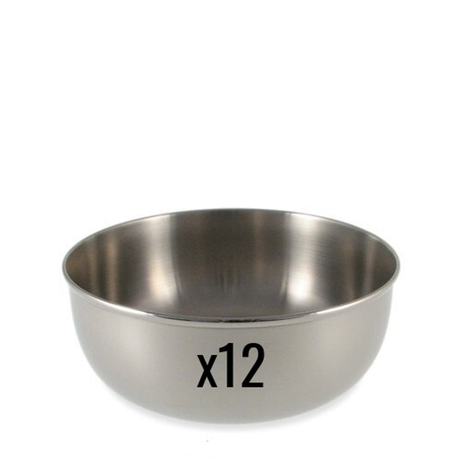 Case of 12 - Stainless Steel Bowl - 12 cm / 4.75