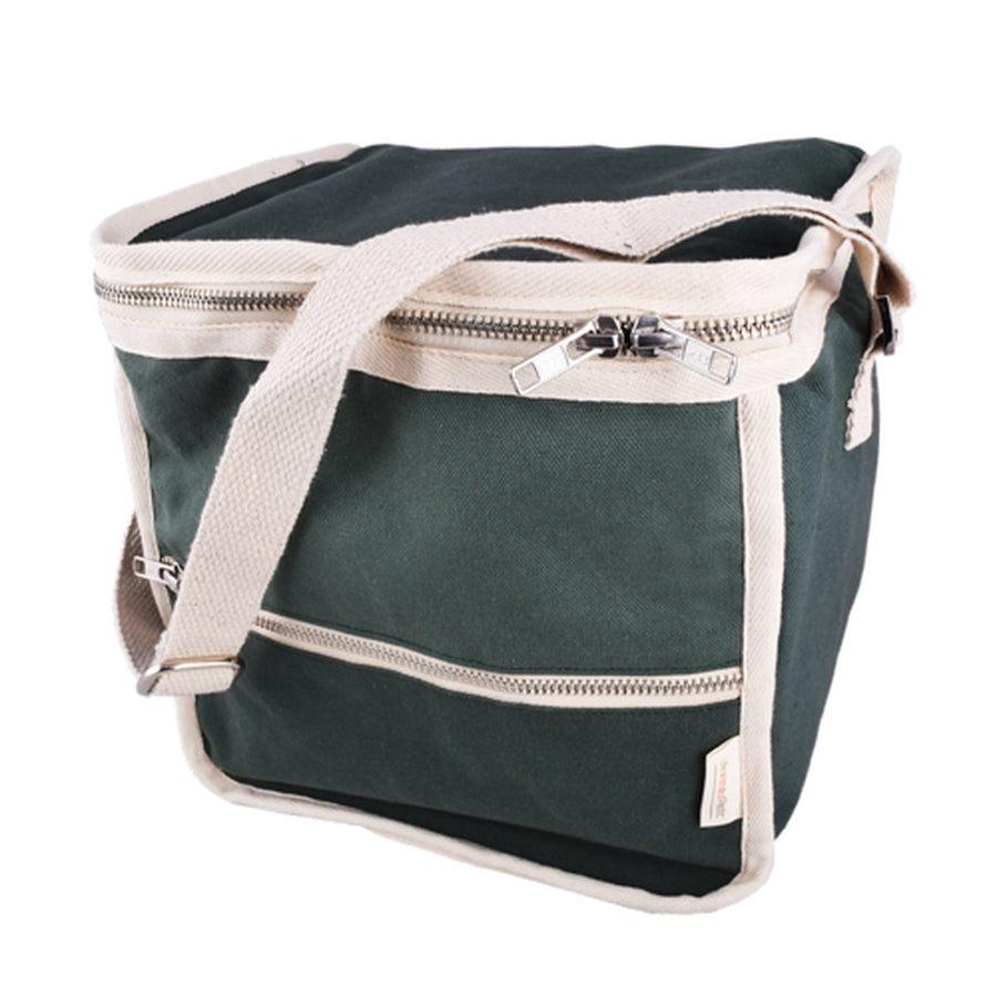 Plastic-Free Insulated Clean Lunch Bag - Square - Green