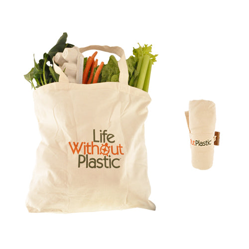 Organic Cotton Plastic Free Portable Shopping Bag