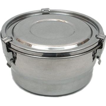 Stainless Steel Airtight Watertight Food Storage Container - 14 cm / 5.5 in