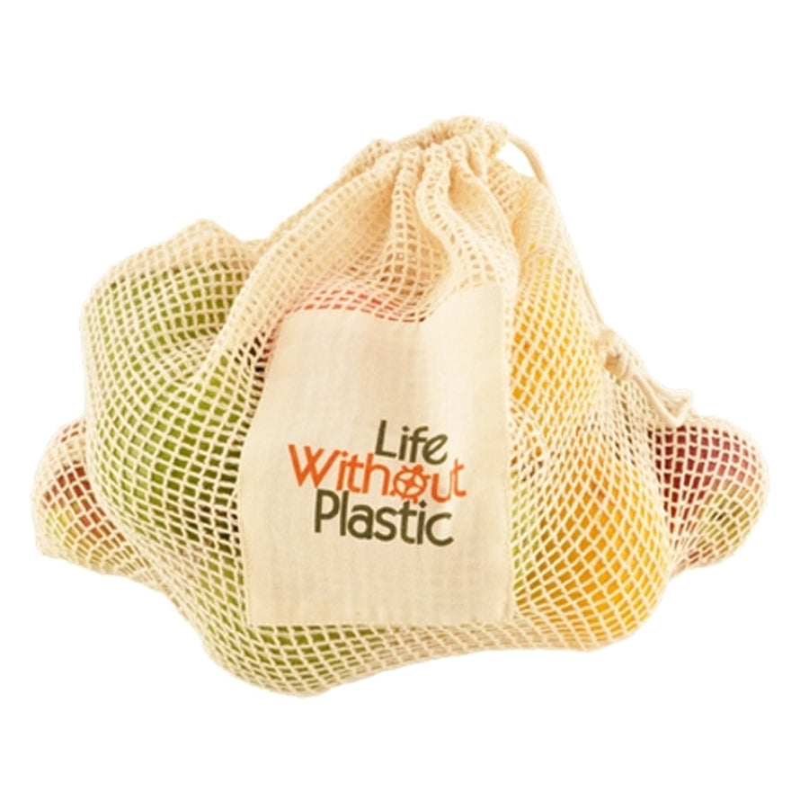 Case of 12 - Organic Cotton Mesh Plastic-Free Produce Bag - Large